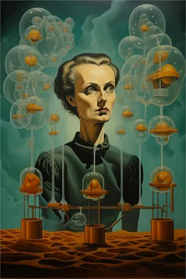 Produktbild von Wallario selbstklebendes Poster - Gedankenexperiment, Größe: 61 x 91,50 cm
