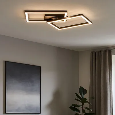 Produktbild von JUST LIGHT IVEN LED Deckenleuchte Warmweiss 36W Schwarz/Weiß 14692-18