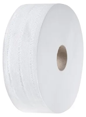 Produktbild von 6 Papstar Rollen Toilettenpapier Ø 27 cm, 380 m x 9 cm Jumborolle 2-lagig, Papier 100% recycling 37672