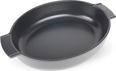 Produktbild von Peugeot ovale Auflaufform Appolia Ofenform Keramik Schiefergrau 40 cm 60565