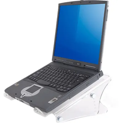 Produktbild von Dataflex Addit Notebookerhöhung - verstellbar 450, Transparent, Acryl, 38,1 cm (15"), 6 kg, 134 - 204 mm, 350 mm