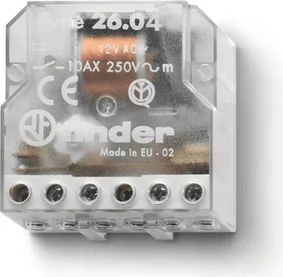 Produktbild von Finder Stromstoßschalter 2 Schließer 10 A 4 Sequenzen für 24 V AC (26.04.8.024.0000)
