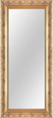 Produktbild von Famanu Wandspiegel 30x80 cm mit goldfarbener Barockrahmen - Shabby Vintage