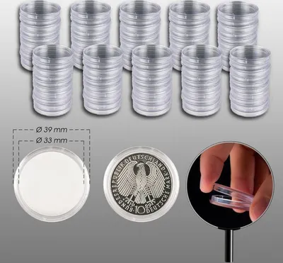 Produktbild von Prophila Collection 100 Münzkapseln Innendurchmesser 33 mm