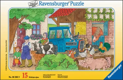 Produktbild von Rahmenpuzzle - Leben auf dem Bauernhof - 15 Teile