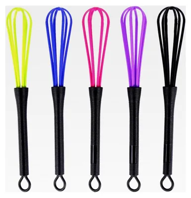 Produktbild von 5-teiliges Schneebesen-Set, multifunktionale Kunststoffschneebesen für Salon, Friseur, Haarpflege, Küche, Mixer und Werkzeuge.