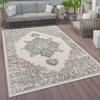Produktbild von In- und Outdoor-Teppich, Kurzflor Mit Orient Design In versch. Farben und Größen Grösse 160x230 cm
