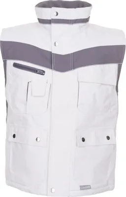Produktbild von Größe XL Herren Planam Plaline Winter Winterweste reinweiß zink Modell 2583