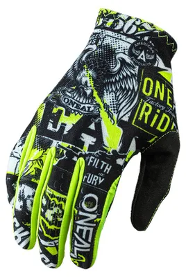 Zdjęcie produktu dla O'Neal MATRIX Youth Glove ATTACK, Farbe:black/neon yellow, Größe:S