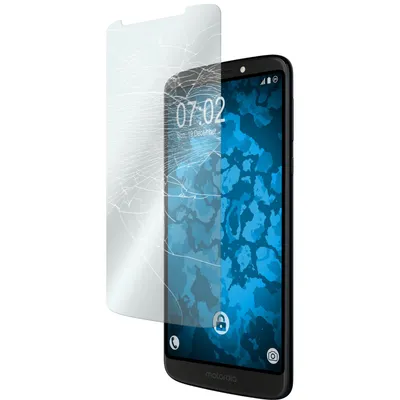 Produktbild von 2er-Pack PhoneNatic Glas-Folie klar  kompatibel mit Lenovo Moto G6 Play - Panzerglas für Moto G6 Play