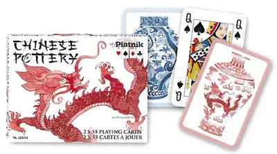 Produktbild von Piatnik Chinese Pottery Spielkarten – Doppeldeck