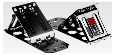 Produktbild von Unterlegkeile Auffahrkeile Metallkeil klappbare Keile 1 Paar (2 Stück) KFZ universal Wegroll-Stopp