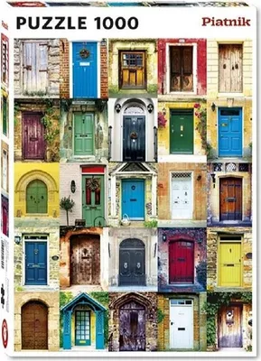 Produktbild von Türen Puzzle, 1000 Teile – Anspruchsvolles Erwachsenenpuzzle