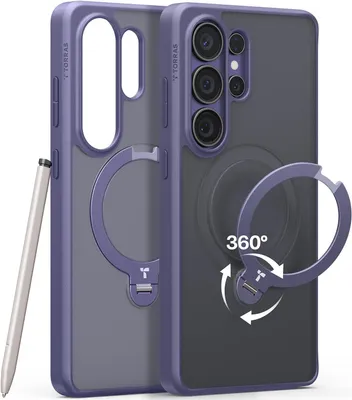 Zdjęcie produktu dla Torras Ostand Etui z obrotową Samsung Galaxy S26 Ultra - ciemnofioletowe