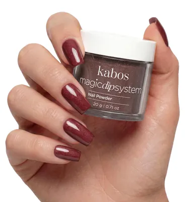 Image de Kabos Magic Dip System – Poudre de trempage pour ongles 033 Cherry Chocolate 20 g