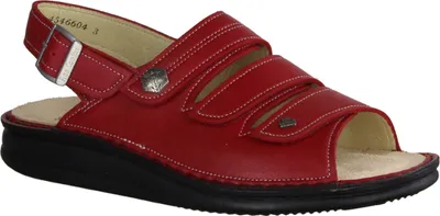 Produktbild von Finn Comfort Juist-Soft, Bequeme Damensandale, Pompdore, Leder, - Marken Finn Comfort, Rot, leder (nube)