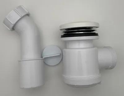 Produktbild von Polysan Siphon 50mm, DN50, Stopfen Gussmarmor, weiß