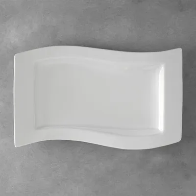 Zdjęcie produktu dla Villeroy & Boch 1025252281, Naczynie do serwowania, Porcelana, Biały, Prostokątny, 490 mm, 300 mm