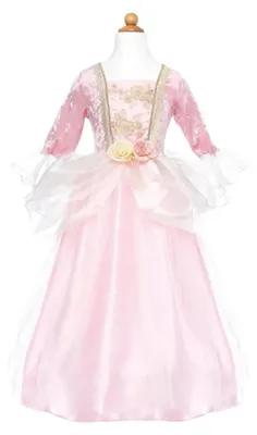Produktbild von Prinzessinnenkleid für Kinder Pink Rose mit Tüll und Satin, Größe 116/128