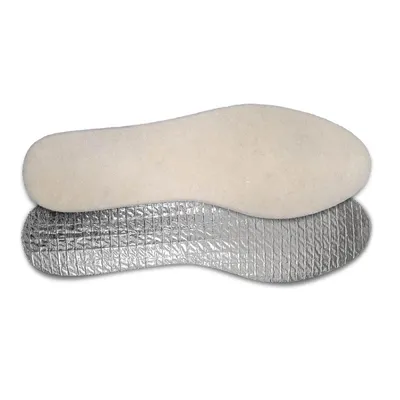 Image de Semelles d'hiver argentées avec feuille d'aluminium et laine