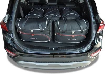 Produktbild von J&J AUTOMOTIVE | Reisegepäck Set mit 5 Reisetaschen - AERO Für HYUNDAI SANTA FE SUV 2018+