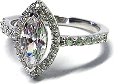 Produktbild von eleganter Fingerring  925 Silber rhod Zirkonia #57