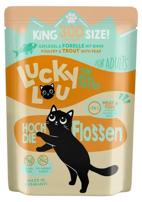 Produktbild von Lucky Lou Lifestage Adult Geflügel & Forelle 6x 300 g