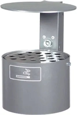 Produktbild von Rundascher mit Dach, zur Wand- und Pfostenbefestigung, mit Lackierung mit Standpfosten Ø 60 mm, H: 1300 mm