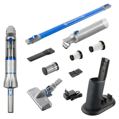 Produktbild von Genius INVICTUS ONE 2.0 Hand- und Bodenstaubsauger Set 16-tlg. dunkelblau