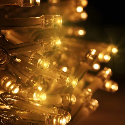 Lichterkette 40 warm-weiße LEDs, 6 m, USB, wasserdicht