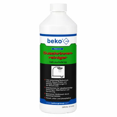 Produktbild von beko TecLine Duschrinnenreiniger gebrauchsfertig 1 l Flasche 299 61 1000, KI-generiertes Bild