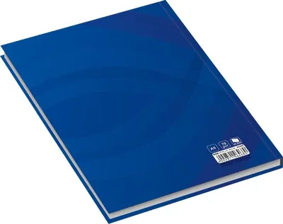 Produktbild von Notizbuch Business blau A5 kariert 96 Blatt Packung mit 4 Stück
