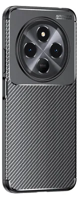 Produktbild von Handy Hülle für Xiaomi Redmi 14C Carbon Look Cover Case Schutzhülle Farbe: Schwarz
