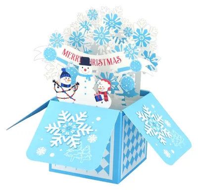 Produktbild von 3D-Weihnachtskarte mit Umschlag für Weihnachten