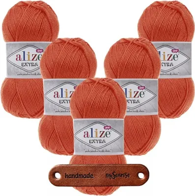 Produktbild von 5 x ALIZE Extra 407 orange mit Label