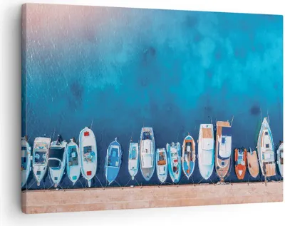 Produktbild von Bild auf Leinwand - Leinwandbild - Einteilig - Hafen Hafen £ódŸ - 70x50cm - Wand Bild - Wanddeko - Wandbilder - Leinwanddruck - Bilder - Wanddekoration - Leinwand bilder - Wandbild - AA70x50-5081