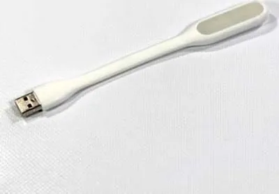 Produktbild von Notebook-Lampe, Gummi, weiß, USB, LED