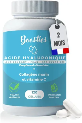 Image de Complément alimentaire Boosties Acide hyaluronique, 120 gélules