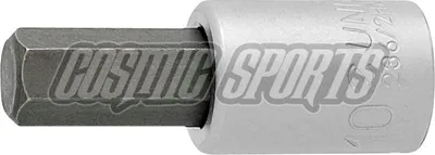 Image de Unior 236/2HX Embout de tournevis pour vis à six pans creux, 3/8", 4mm