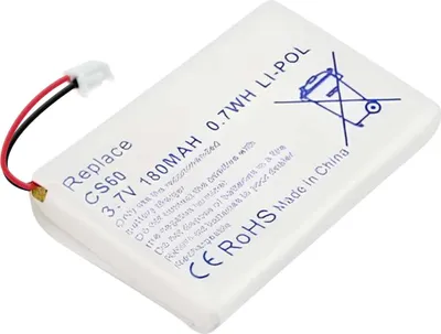 Immagine prodotto di Avizar, batteria Li-Polymer 180mAh per cuffie Plantronics CS60 di ricambio 3.7V, Bianco