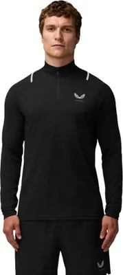 Produktbild von Castore Apex Halbreißverschluss-sweatshirt Schwarz M Mann Schwarz M
