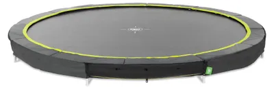 Image de EXIT Silhouette Trampoline Sportive ø366cm – Enterré – Trampoline Enterrée – Rond – pour Enfants – Noir