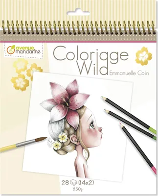 Produktbild von Avenue Mandarine 5x Malbuch Wild 1 - Rosa GY065O