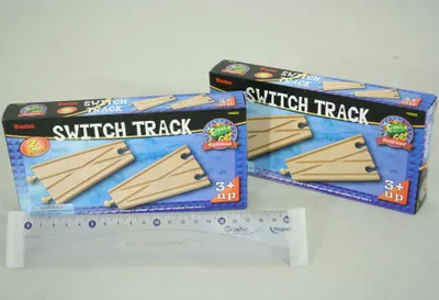 Immagine prodotto di Interruttori a binario in legno, 2 pz.