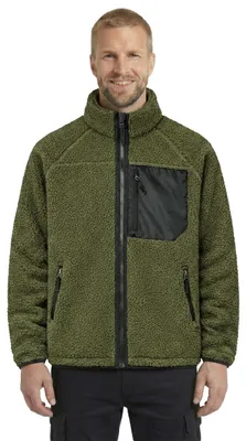 Productafbeelding van Brandit Teddyfleece Jack, kleur: olijfgroen, maat: 6XL