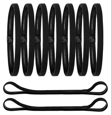 Imagen del producto de Set de 9 bandas para el pelo deportivas antideslizantes con agarre de silicona