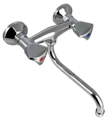 Obrázok produktu pre Drezová batéria nástenná MADISON, s "S" ramenom, rozstup 150mm, chróm