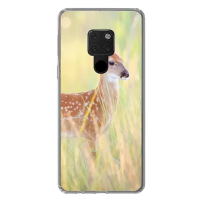 Produktbild von MuchoWow® Handyhülle Schutzhülle Hülle für Huawei P40 Lite Hirsche - Gras - Grün Silikon Softcase Handy Hülle - Handy