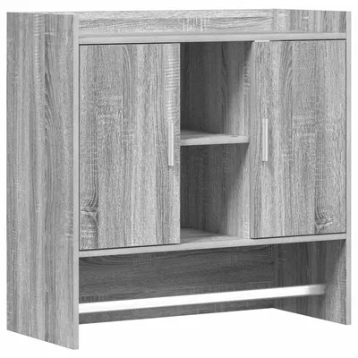 Immagine prodotto di Mensola a parete, supporto grigio Sonoma, 80 x 36 x 80 cm