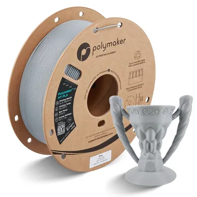 Immagine prodotto di Polymaker HT-PLA Grigio, filamento da 1,75 mm, 1 kg